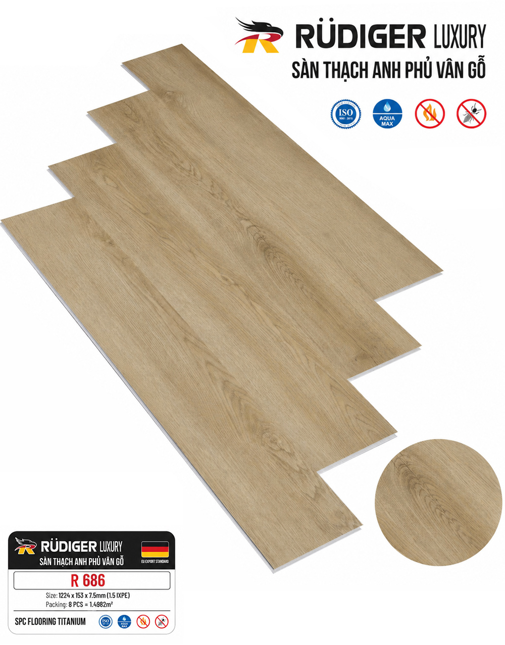 Sàn thạch anh Rudiger R686