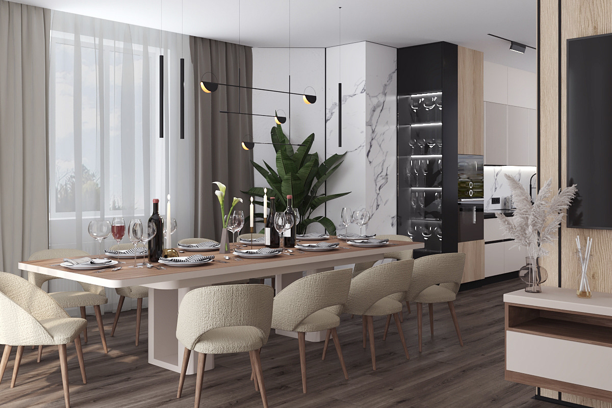sàn thạch anh R687 cho ốp lát không gian